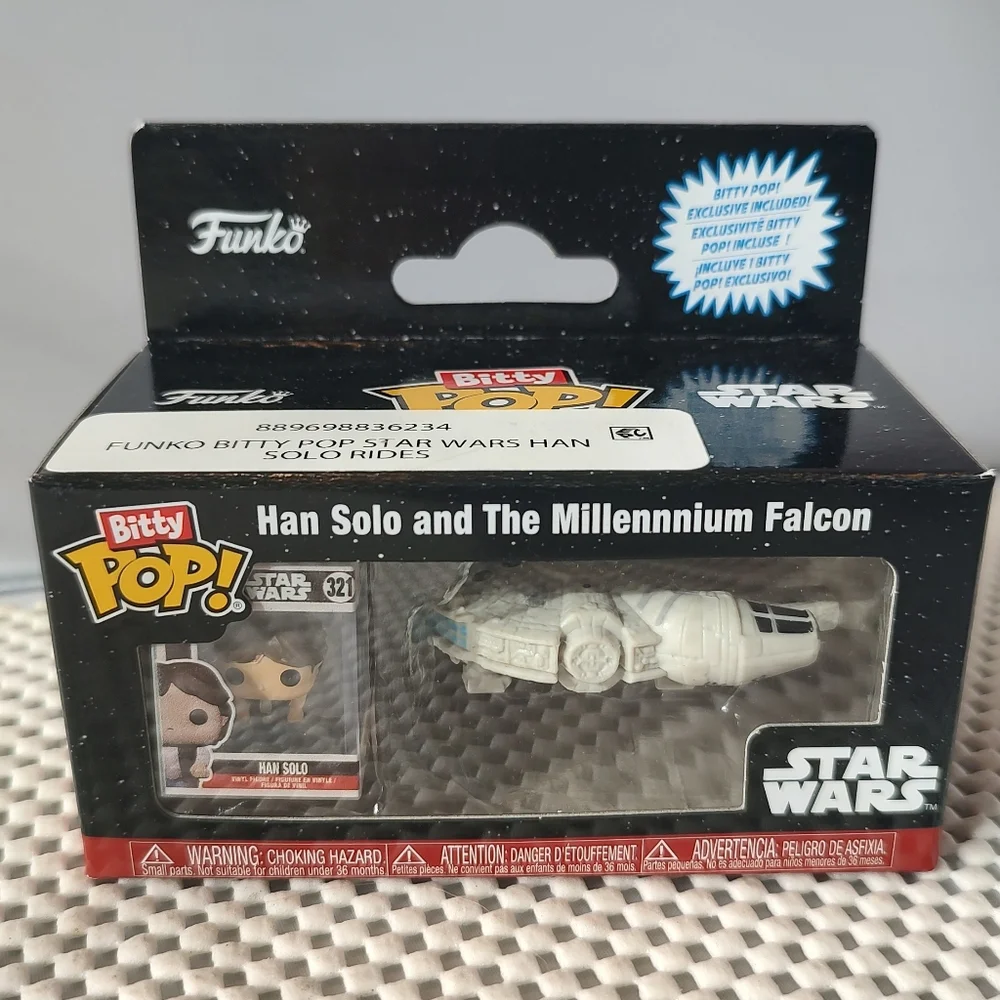 Funko Bitty POP Ride: Star Wars Han Solo with the Millennium Falcon Collectible